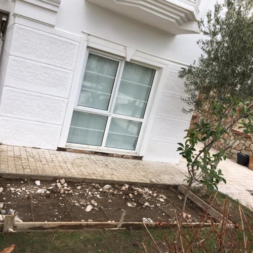 60x60 eskitme özel tasarım traverten (mermer) çalı