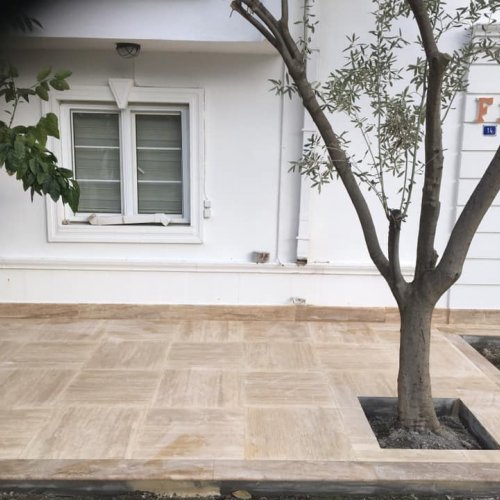 60x60 eskitme özel tasarım traverten (mermer) çalı